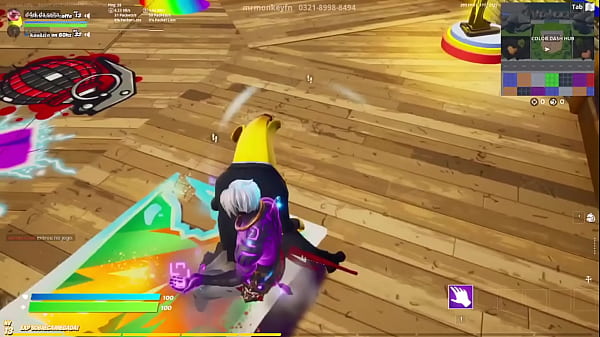 Banana entrando gostoso em homem roxo (fortnite)