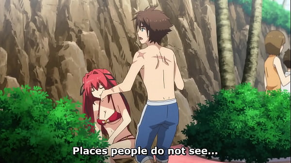 Mio Naruse nude in public - Shinmai Maou no Testament Departures