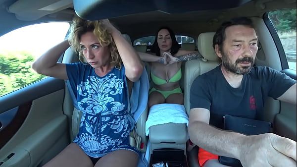 Julia and Jordan Squirting in my New Car