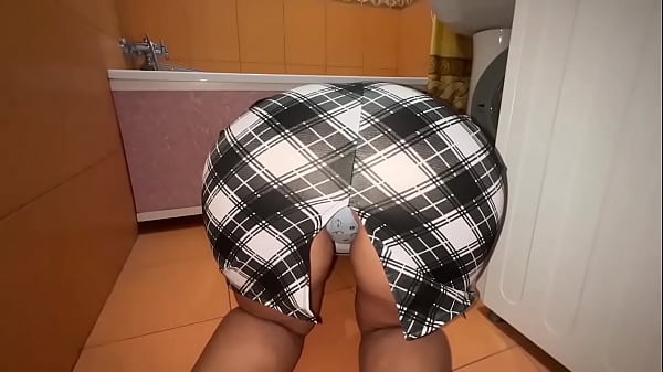 Big ass in a plaid skirt got a dick in anal