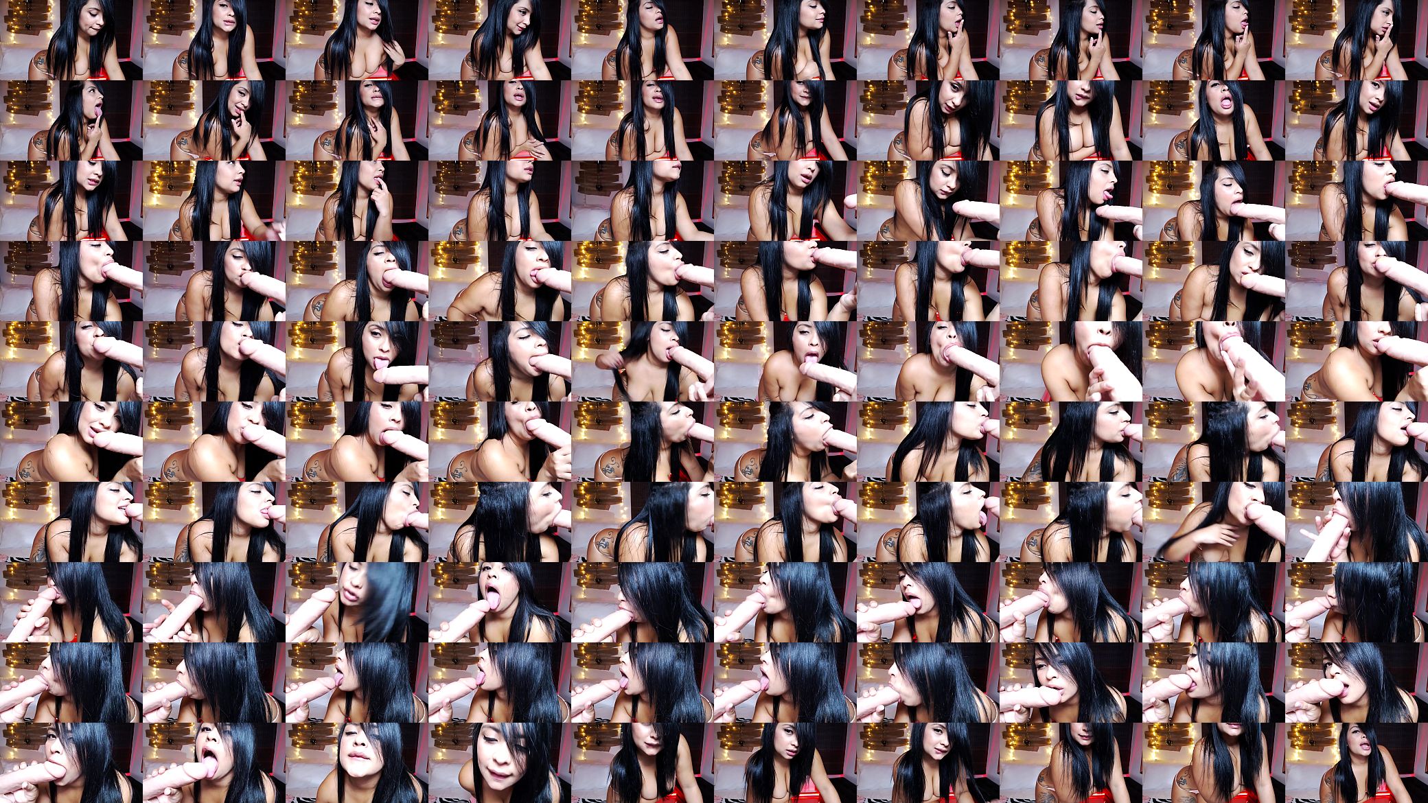 Sara Santos cam big dildo blowjob 预览图