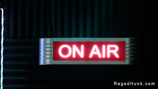 Gay jerking cock through window