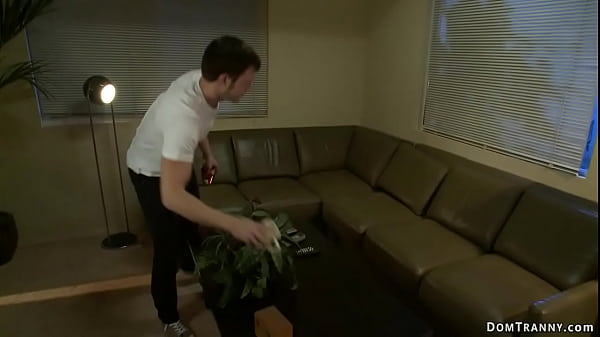 Big ass ginger TS anal fucking boss