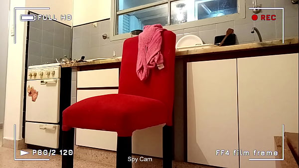 I caught my stepdad recording me when we were fucking in the kitchen. The video is free for subscribers.