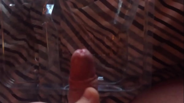 Cum shot into plastic