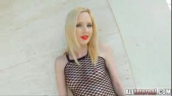 All Internal cute blonde gothic girl gets creampie