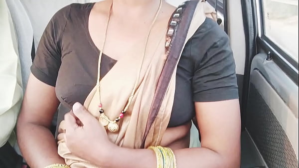 Beautiful saree call girl car sex Telugu dirty talks.