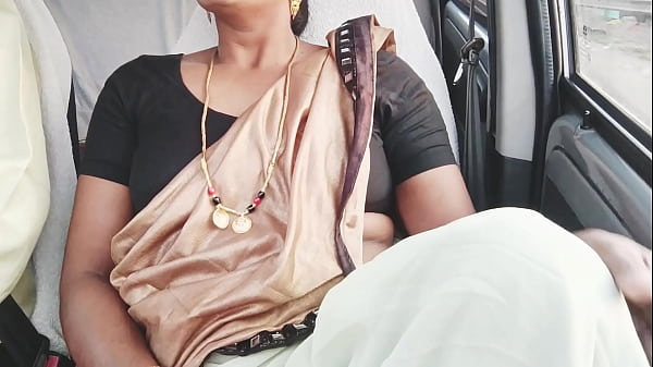 Beautiful saree call girl car sex Telugu dirty talks.