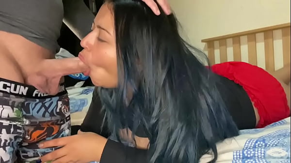 my STEPMOM was reading with a red skirt teasing me and I fucked her! 4k