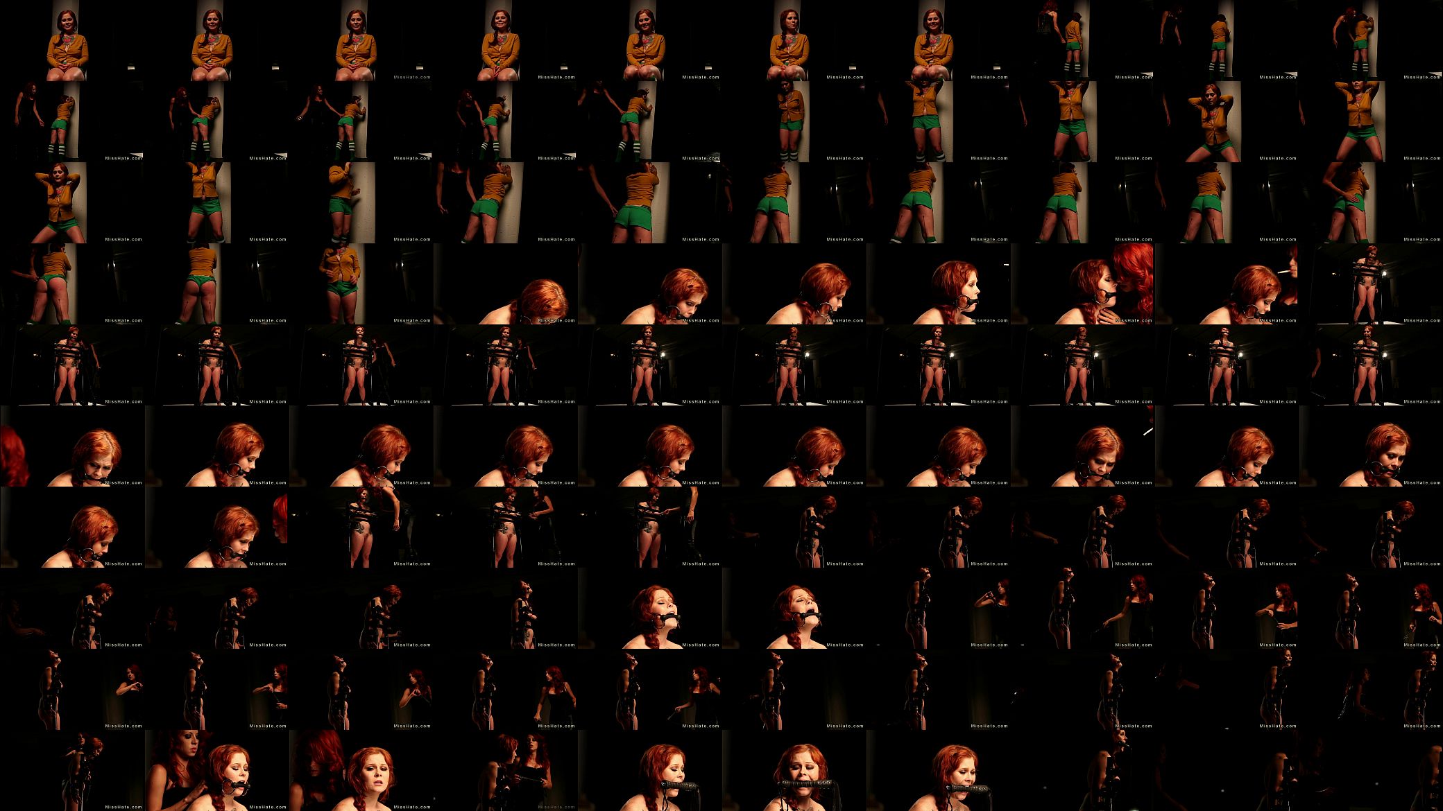 Restrained and gagged in standing position redhead flogged 预览图