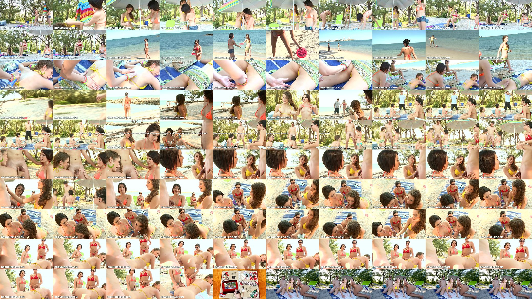 BRANDI BELLE - At The Beach With My Friends Katie Michaels and Elena Cole, The Evan Woods Shows Up 预览图