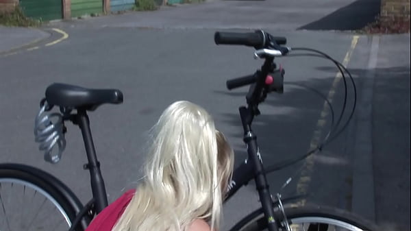 Horny Blonde Bicycler Gets Fucked By Mechanic