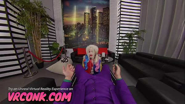 VR Conk Lola Fae As Naughty Harley Quinn Riding On Joker's Cock - XXX Parody