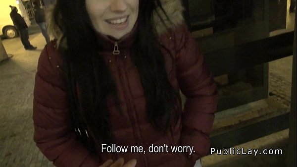 Czech amateur banged in public pov