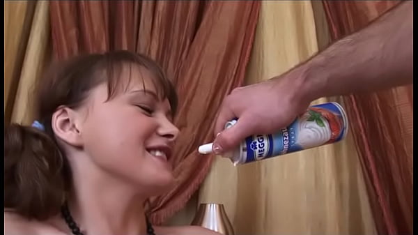 Alluring Teen Covered In Whipped Cream Rides Her Boyfriend's Cock