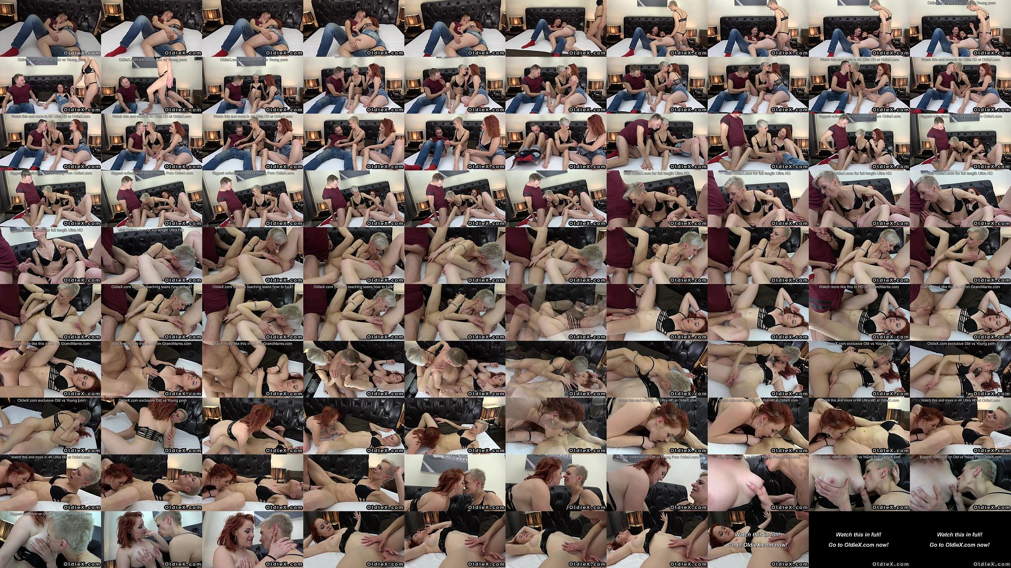 Old&young fucking with hardcore granny and teen couple 预览图