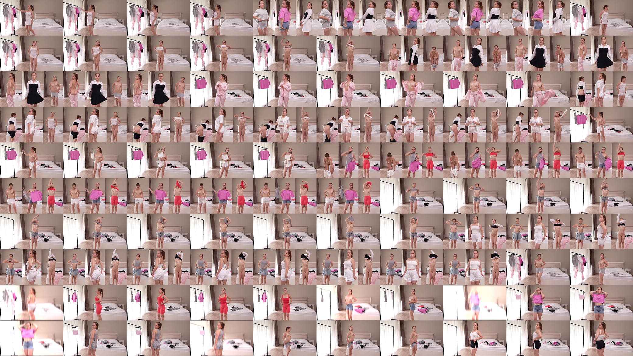 Trying on my new wardrobe naked 预览图