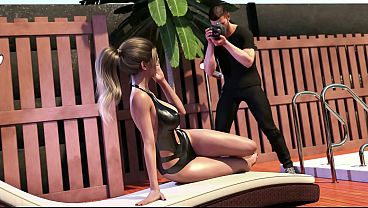 Burning Boundaries 32 - Angelica Makes Dirty Jokes with Mike During Photoshoot