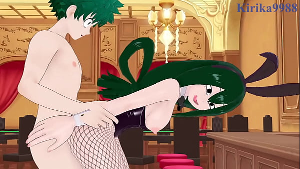 Download Video - Nejire Hado and Tsuyu Asui and Izuku Midoriya Bunny Girl intense sex&period; - My Hero Academia Hentai