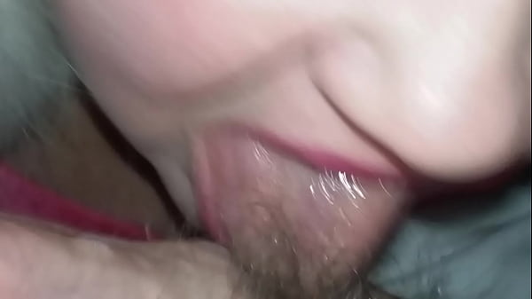 Blond BBW Slut Sucks Cock Deepthroat In Pink