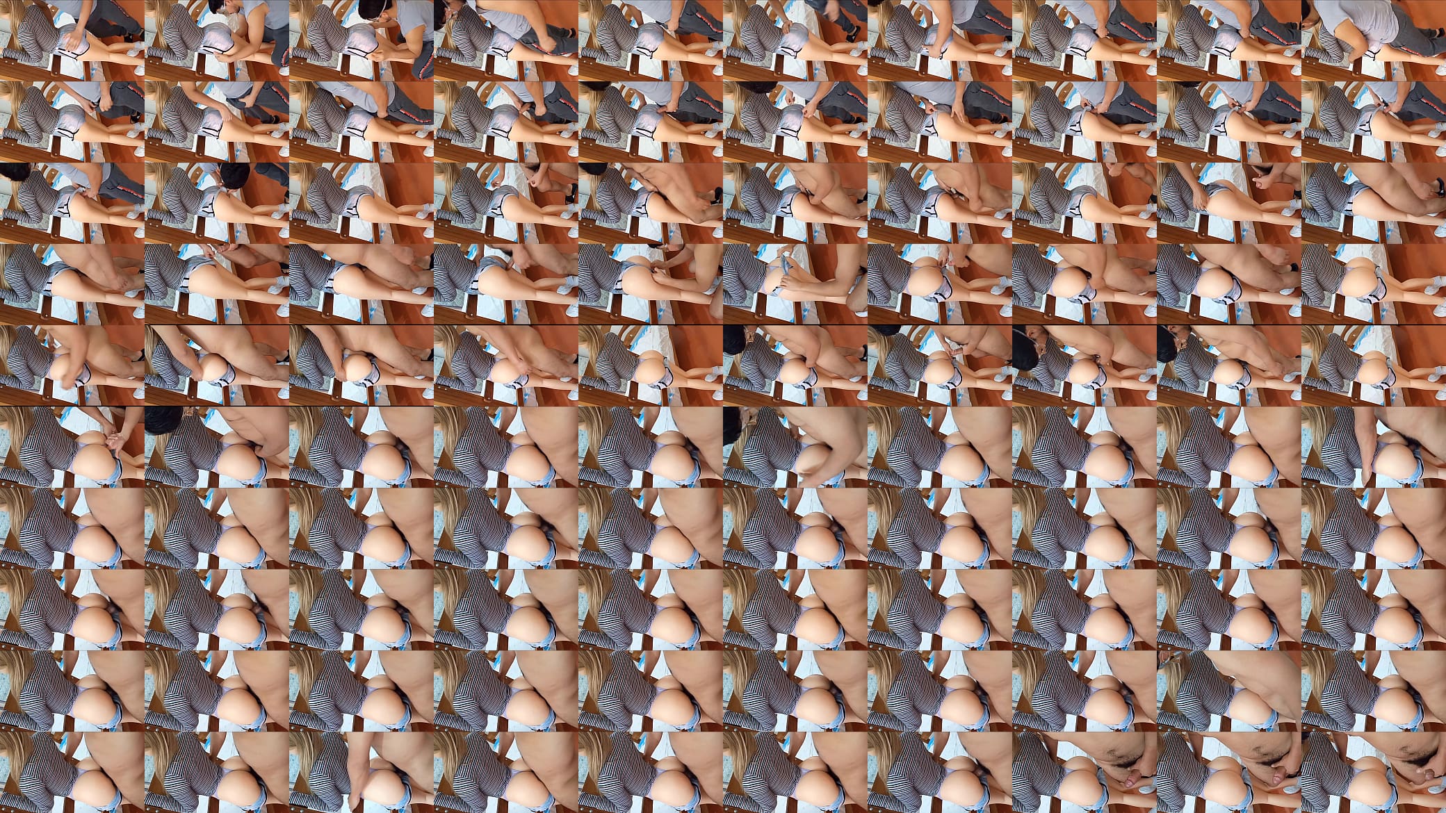 Things that happen when my blonde stepdaughter invites me to her room to play horny games...she manages a desirable ass to fuck all night. 预览图