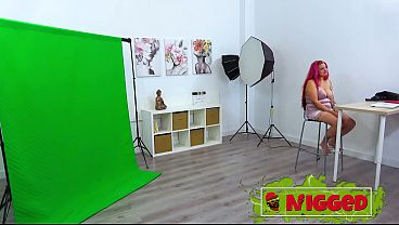 Tricked into interracial porn!. Rebecca milks a BBC on Nigged