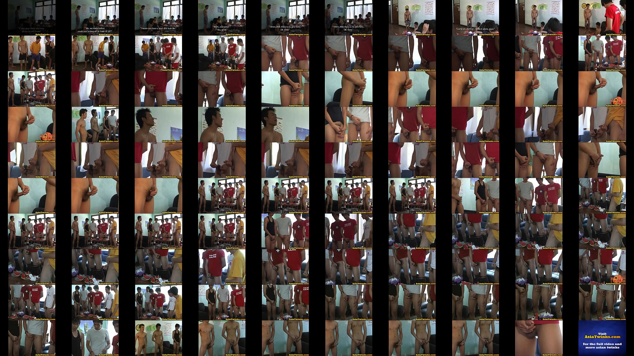 Amateur Asia twinks jerking in group until jizzshots 预览图