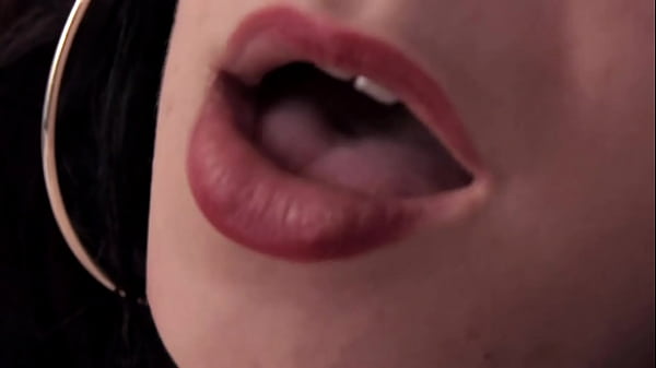 Solo brunette naked girl masturbating on couch