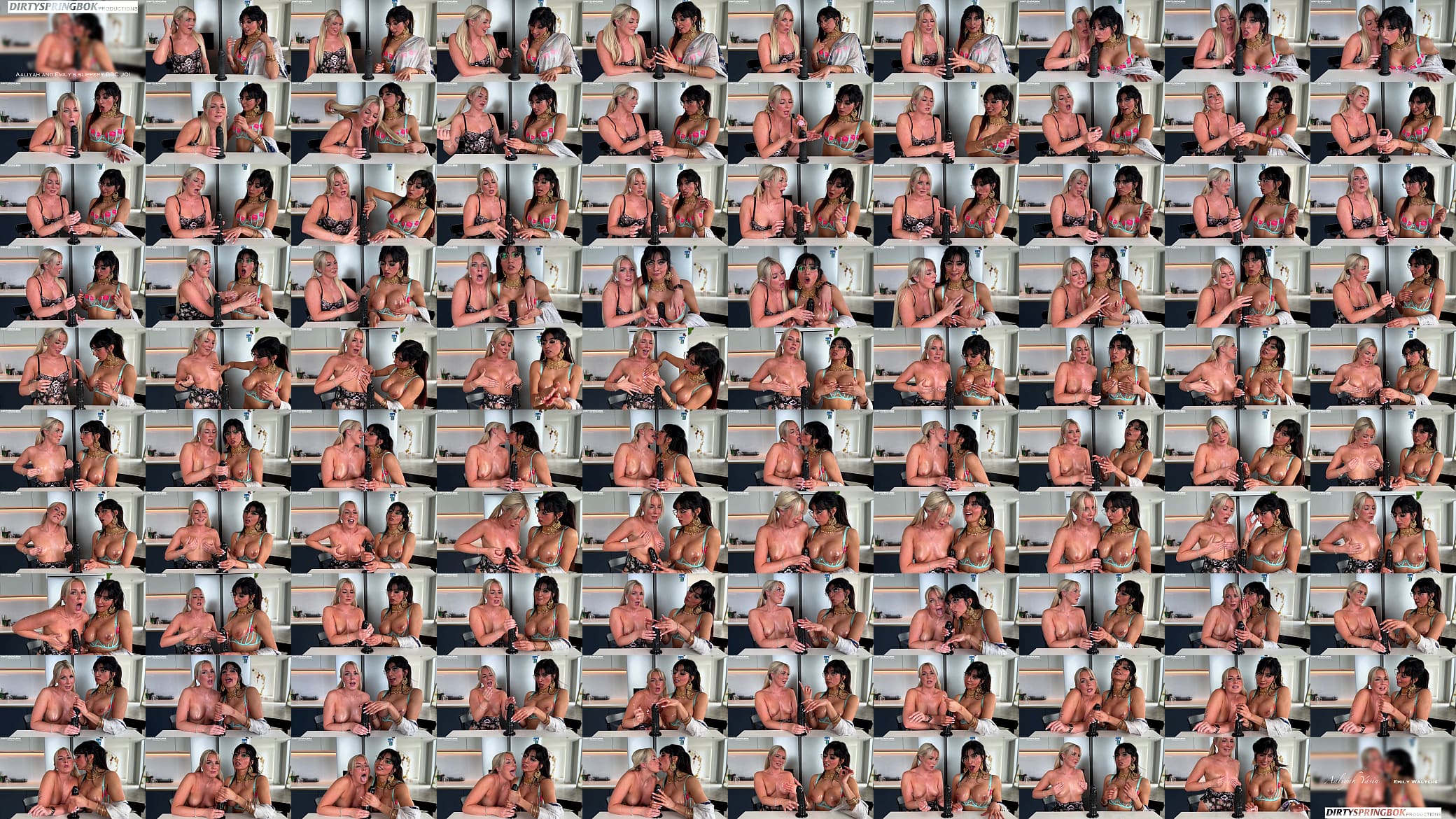 Aaliyah Yasin and Emily&#039;s slippery BBC JOI 预览图