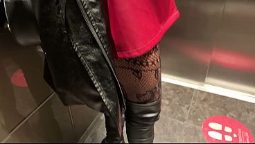 thumb public elevator piss drinking slut