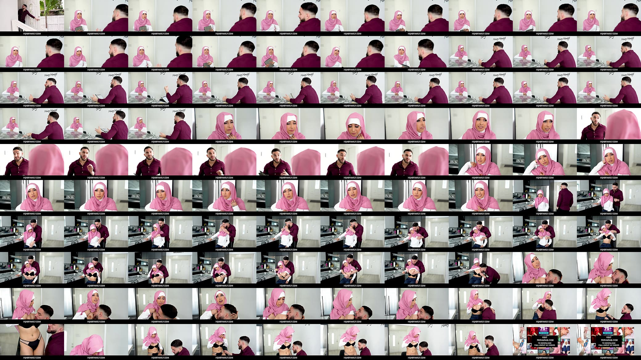 HijabFamily  -  Arab hijab student Paulina Ruiz visited her big cock teacher at his home 预览图