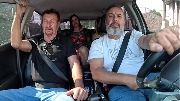 Carlos Urach debuts with two hotties in Ted's car