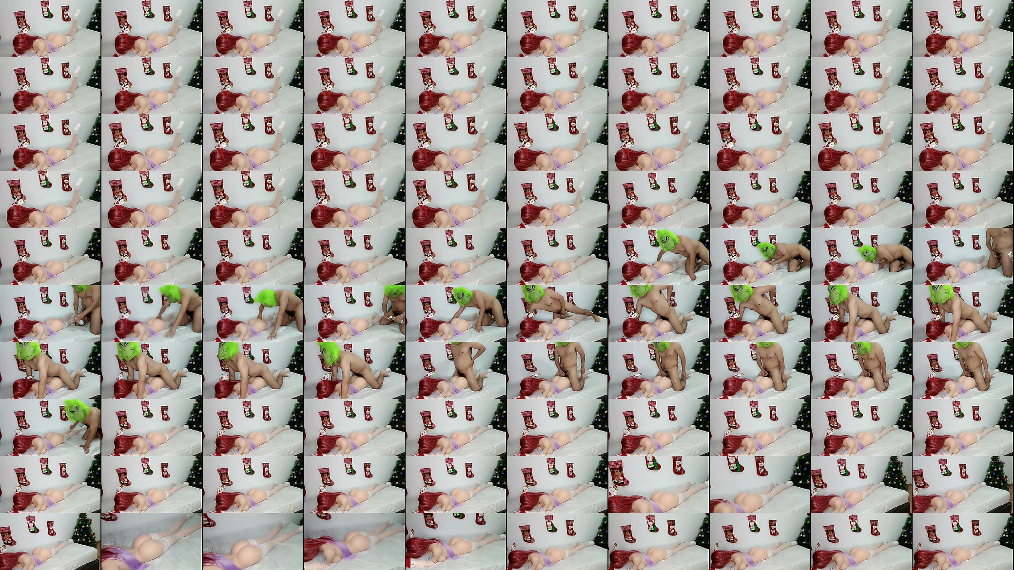 CHRISTMAS night of hot sex with a cute redhead with a perfect body. After the party the YOUNG GIRL enjoys her FIRST ANAL SEX. BIG ASS AND BIG TITS. GRINCHX&#039;S BIG BLACK COCK CUMS WITH HOT CUM ON HER TIGHT PINK PUSSY 预览图