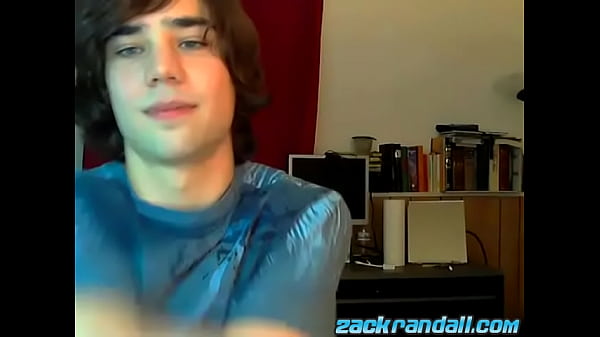 Young athletic Zack Randall masturbates solo an...