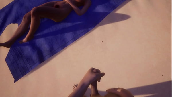 Пока жена с ушками загорает на пляже сосед решил подрочить