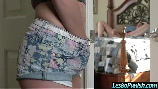 Mean Lez Girl (bianca&halle) Pusnish Teen Lesbian Using Dildos mov-11