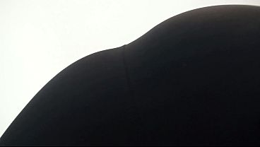 Curvy ass shaking and pov face sitting in black leggins and shiny spandex leggins