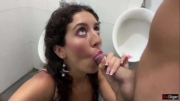 Cum on Face in Public Locker Room and Cumwalk at the Waterfall