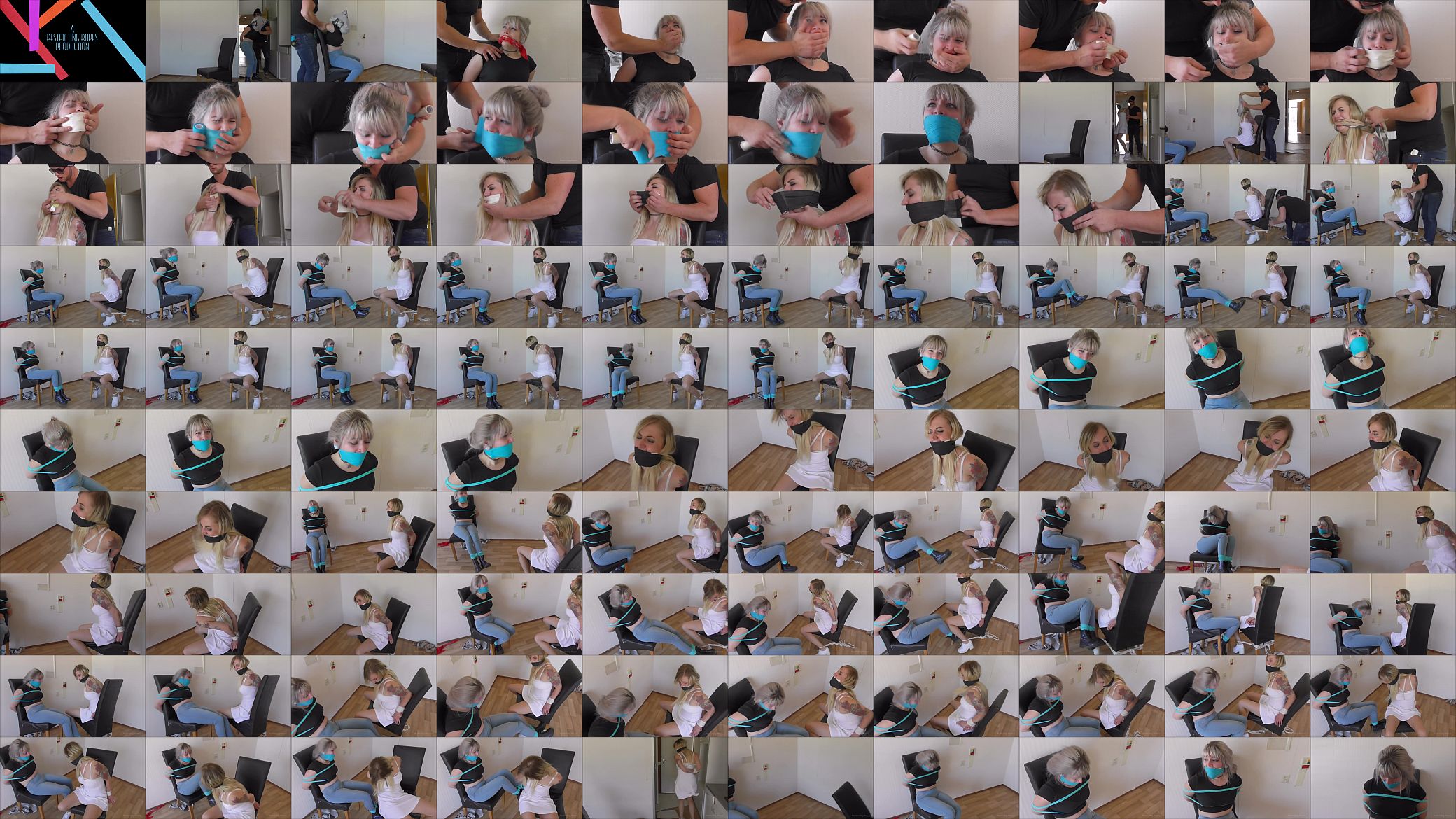 2 teens put in bondage by bad guy 预览图