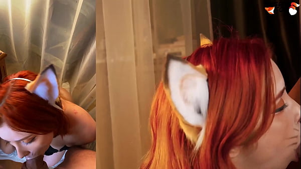 Cute Fox Sucks Big Dick - Cum on Face