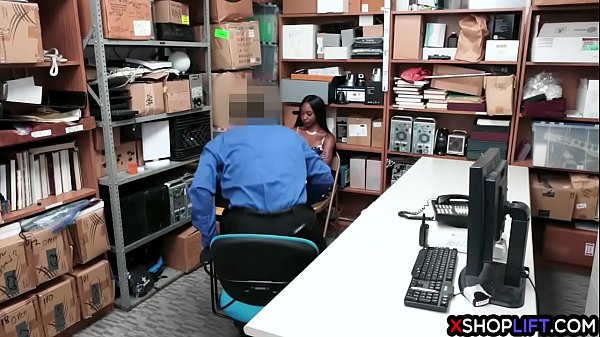 Ebony shoplifting teens got fucked in a threesome sex