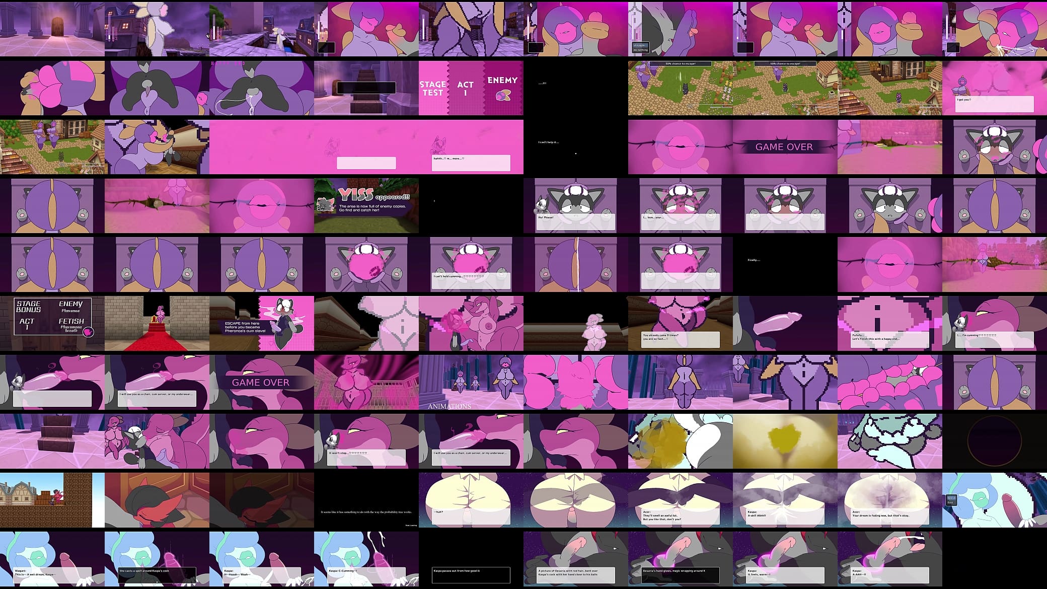 escape from paradise v0.5.8 GAME OVERS and ANIMATION 预览图