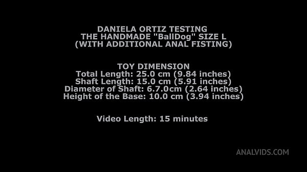 Daniela Ortiz testing the handmade "balldog" size L (with additional anal fisting) TWT044