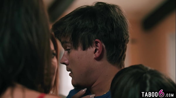 Download Video - 4 MILF stepmoms fuck their stepson together in this twisted story