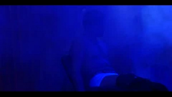 Blonde stripper on stage teas
