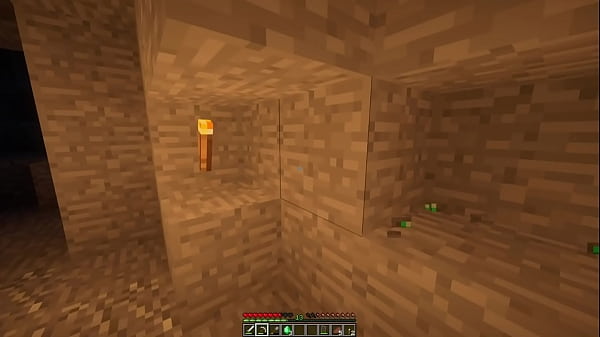 Minecraft porn in Cave