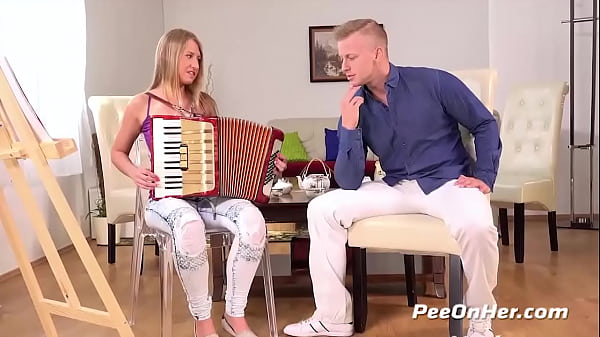 Peeonher - Teen pissing and rough anal sex for hot blonde