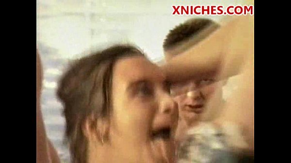 Brunette gangbang