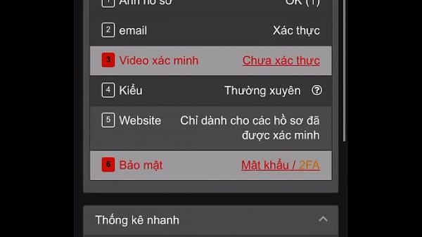 Video x&aacute;c minh