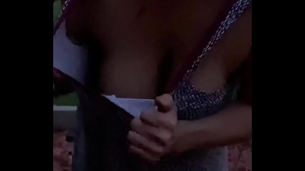 Anna Maria Mature Latina showing tits outdoors